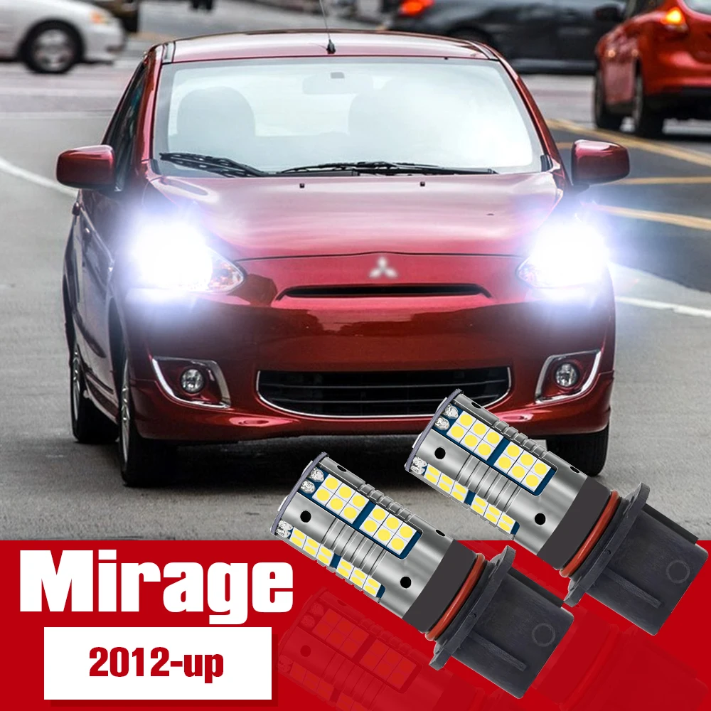 

2pcs Daytime Running Light Accessories LED DRL For Mitsubishi Mirage 2012 2013 2014