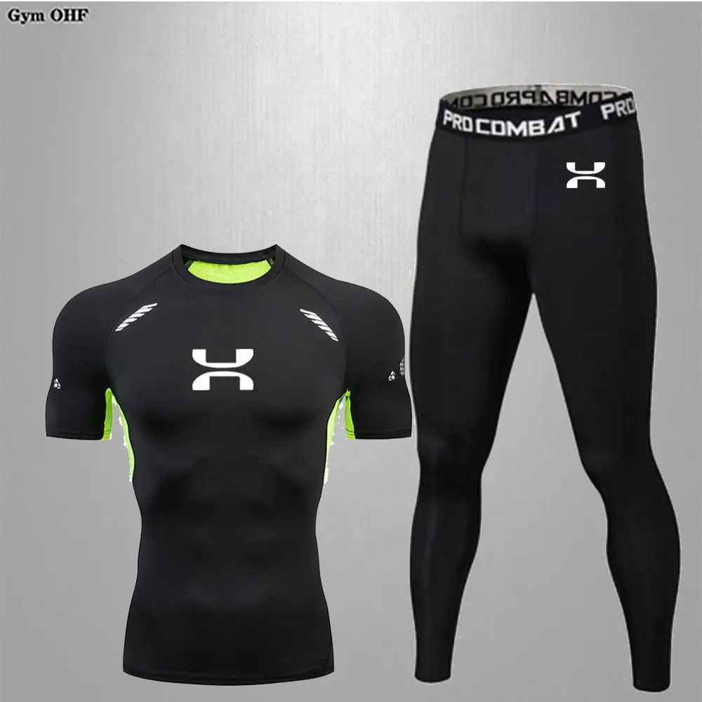 Cycling Running Tight-Fitting Suit Men's Jogging Compression Quick-Drying Sportswear Track And Field Training Breathable Suit