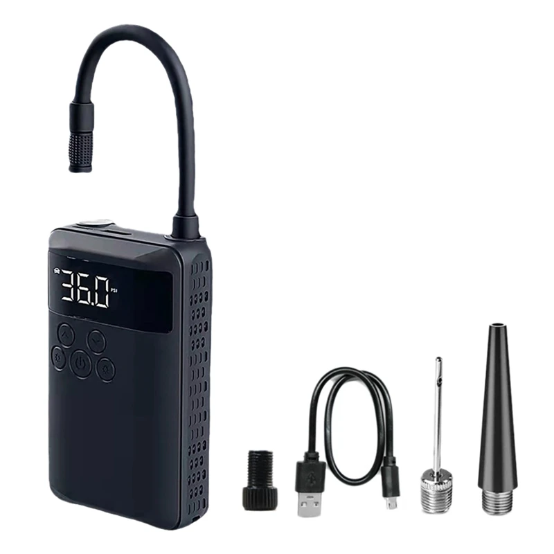 

150PSI Cordless Tire Inflator Portable Air Compresso With LCD Screen For Cars, E-Bikes, Balls, Motorcycle