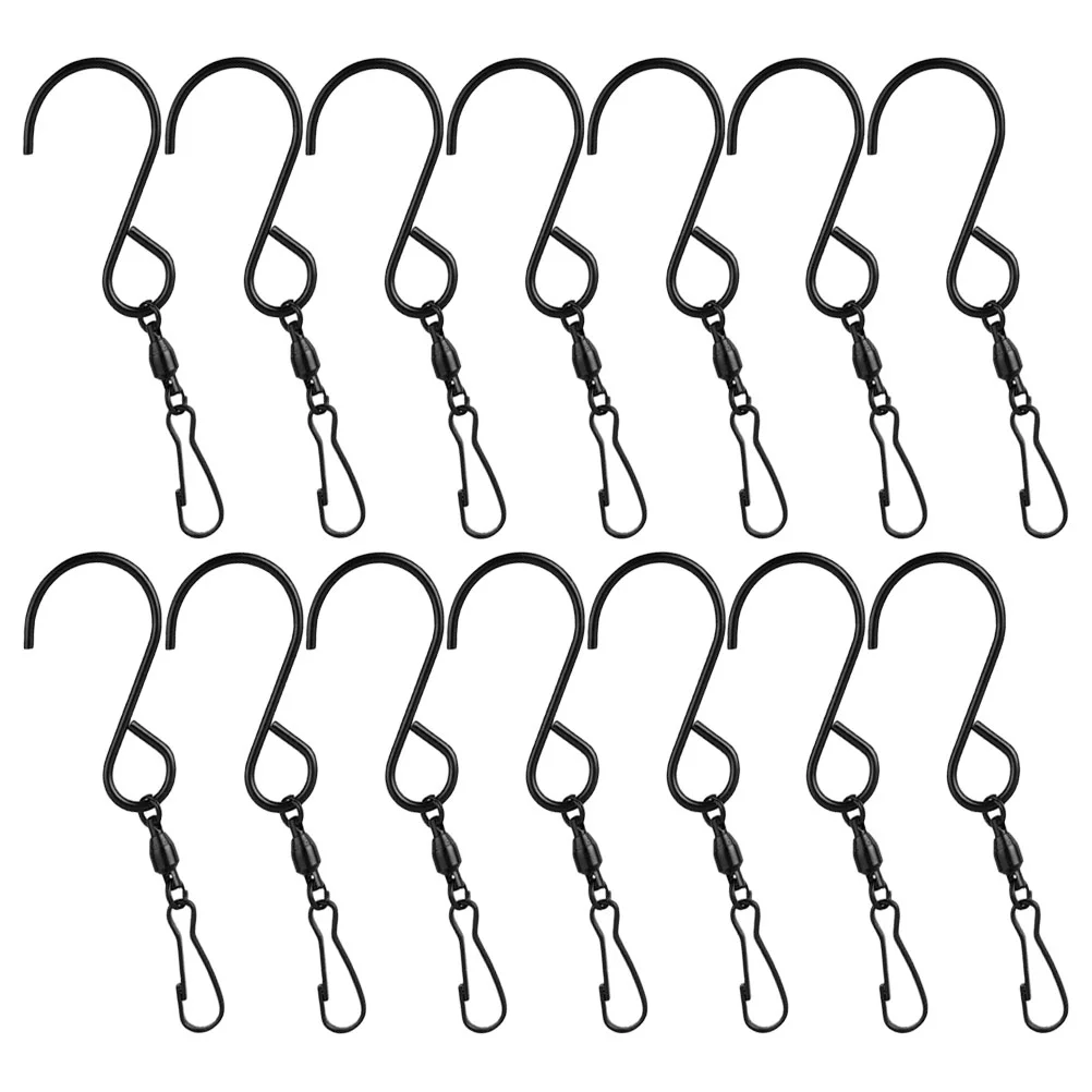 

Hooks Wind Swivel Hook Hanger Hanging S Clip Wall Feeder Hangers Spinners Clips Pot Bracket Planter Windsock Bird Swivels