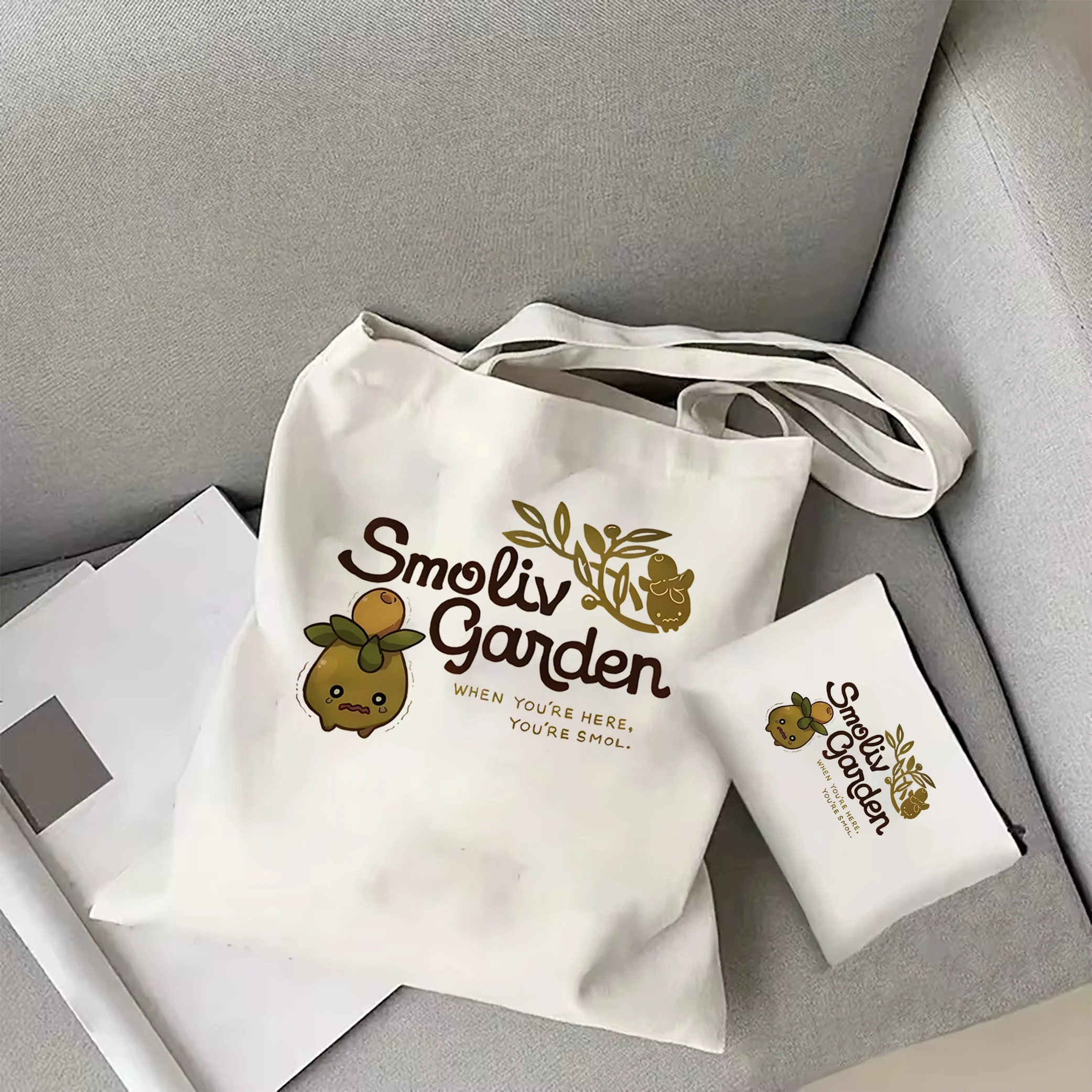 Smoliv Pokemon Холщовая Большая Сумка Женская Повседневная На Плечо Для Покупок