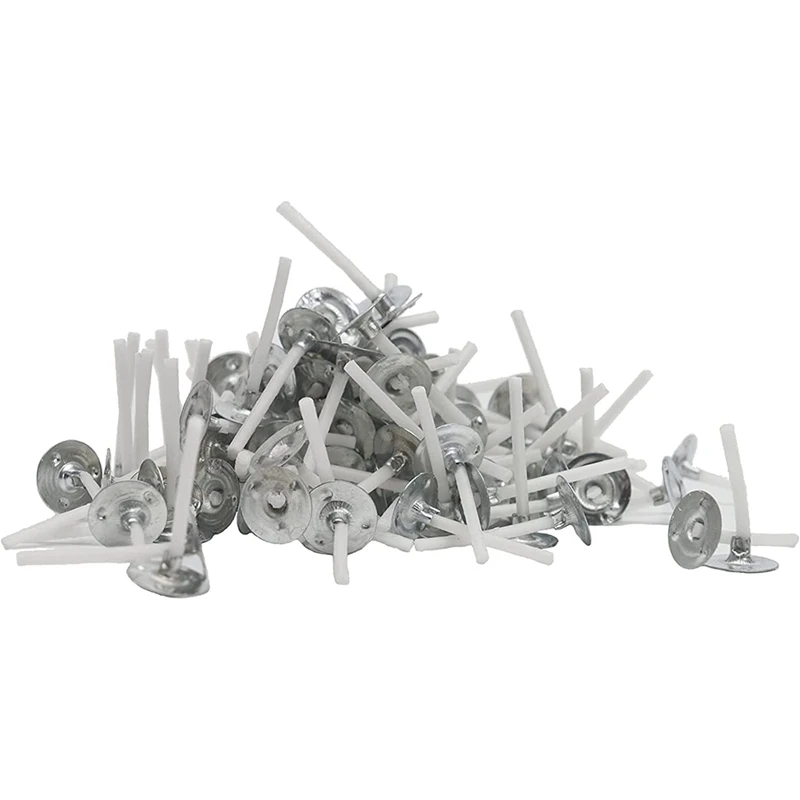 

1000Pcs/Lot 1 Inch White + Silver Candle Wicks Low Smoke Candle Wick For Candle Making