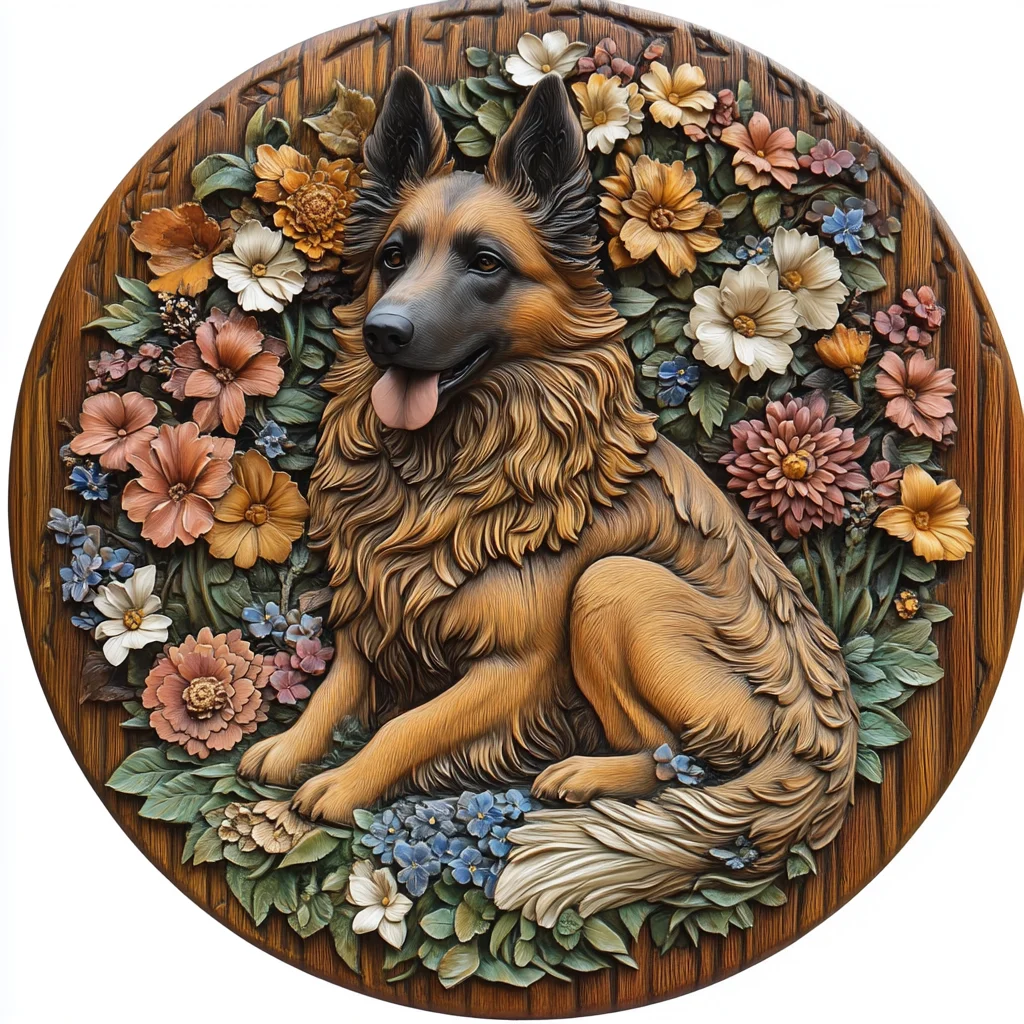 Индивидуальные украшения для домашних животных в виде немецкой овчарки