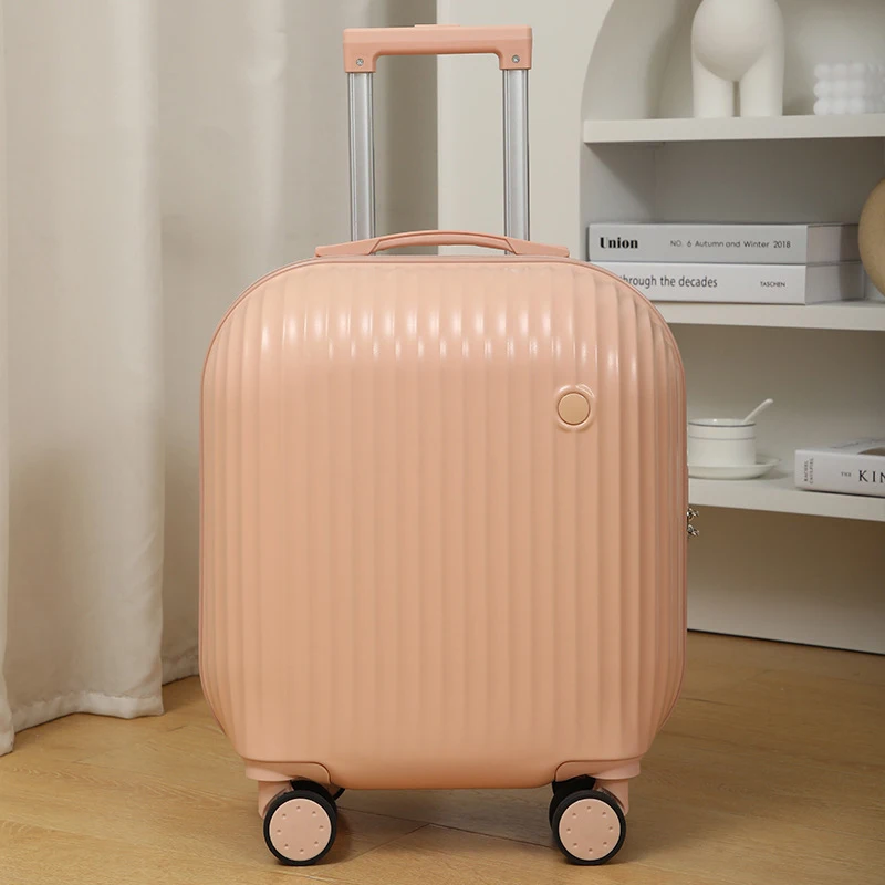 The New Luggage Female 18-Inch Small Lightweight Universal Wheel Trolley Case Silent Wheel Boarding Secret Code Box