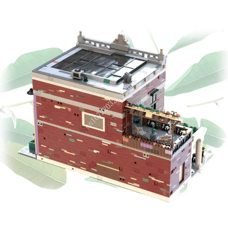 5397 шт. индивидуальные MOC модульные Osceola Lounge вид на улицу модель строительных