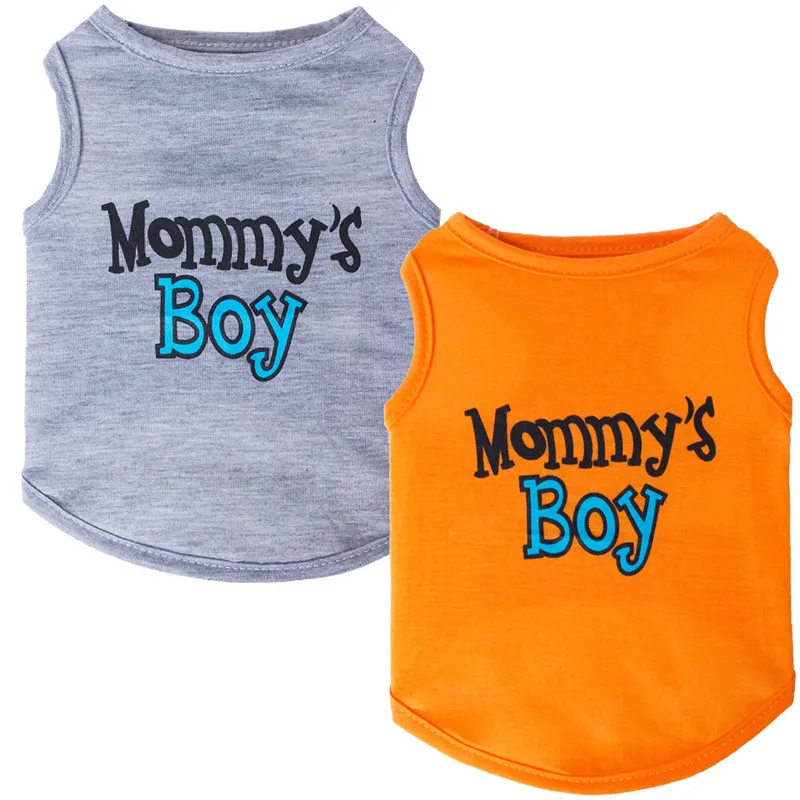 

Cartoon Dog Vest Letter Print Dog Clothes Vests Puppy T-shirt Coat Accessories Cotton Dog Vests Pet Clothes for Dogs Cats