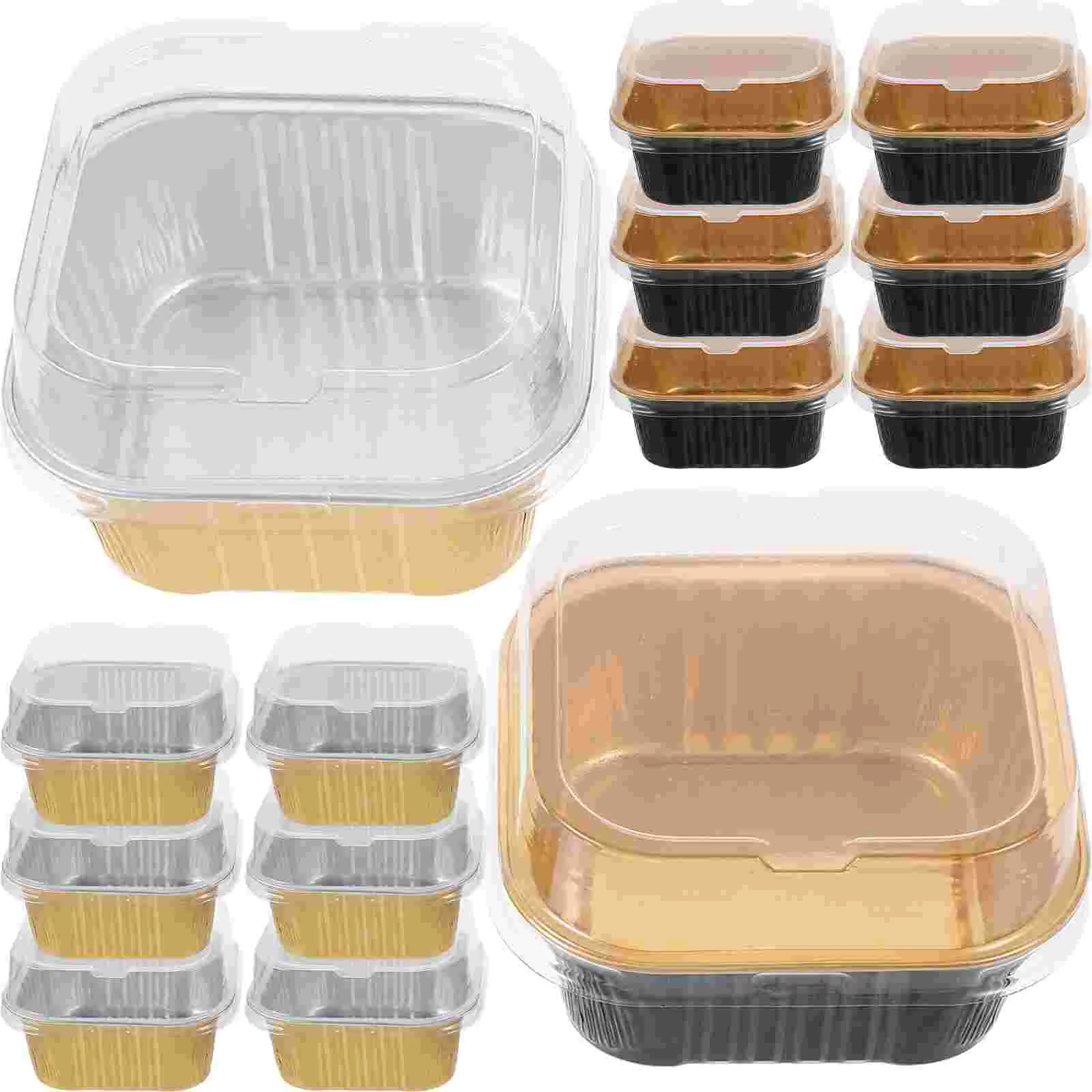 

20 Pcs Heat-resistant Baking Liner Thickened Food Container Compact Cake Bbq Accessories Aluminum Foil Pans Pp