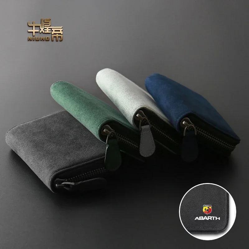 

Car Suede Card Bag Bank Card package Wallet For Fiat Alfa Abarth Romeo Jeep Chrysler Dodge RAM SAAB Protector Cover Accessories