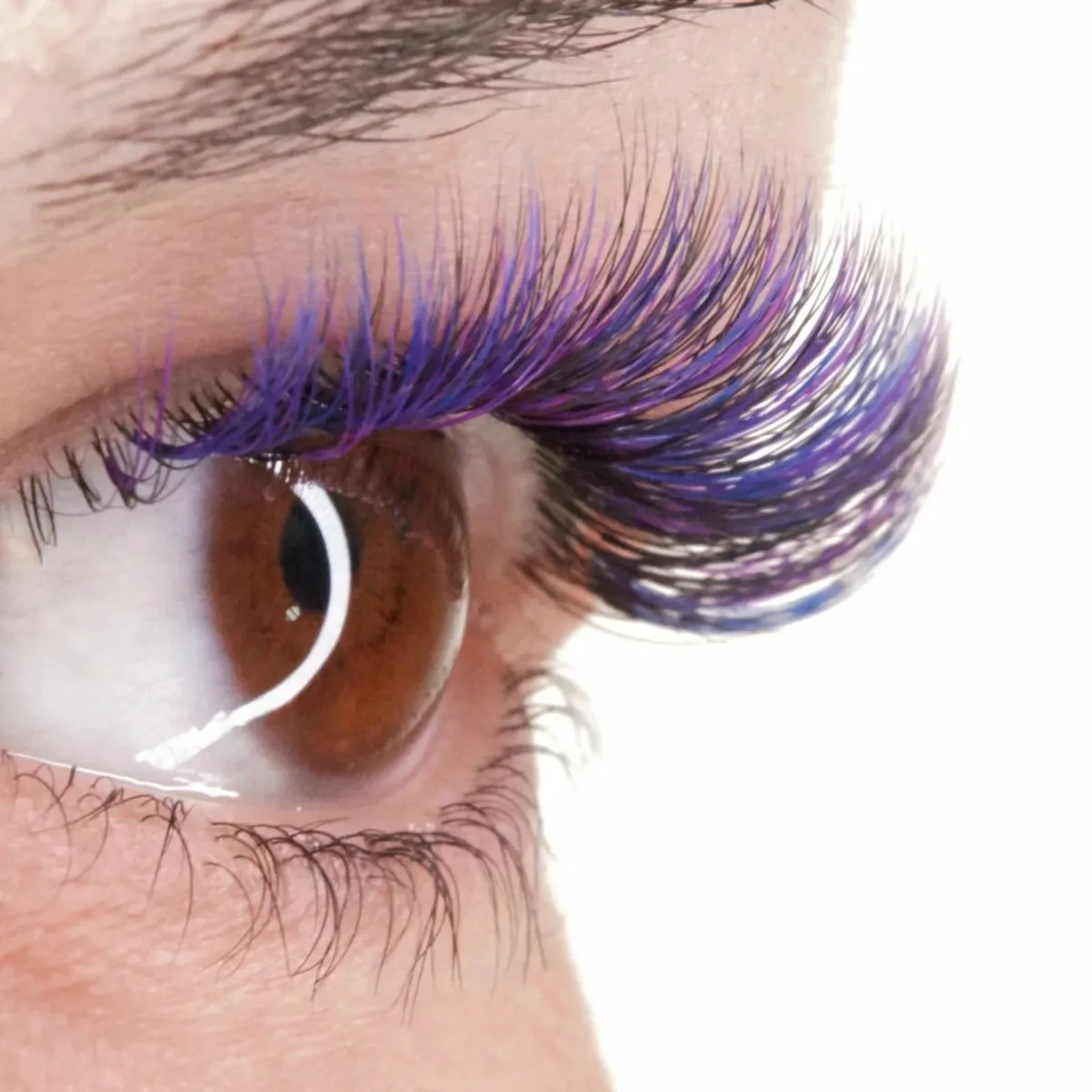

Colored Shiny Lash Extensions Single Glitter Eyelashes Mink C Curly Eyelashes Extensions Self Fanning 12mm Optional Professional