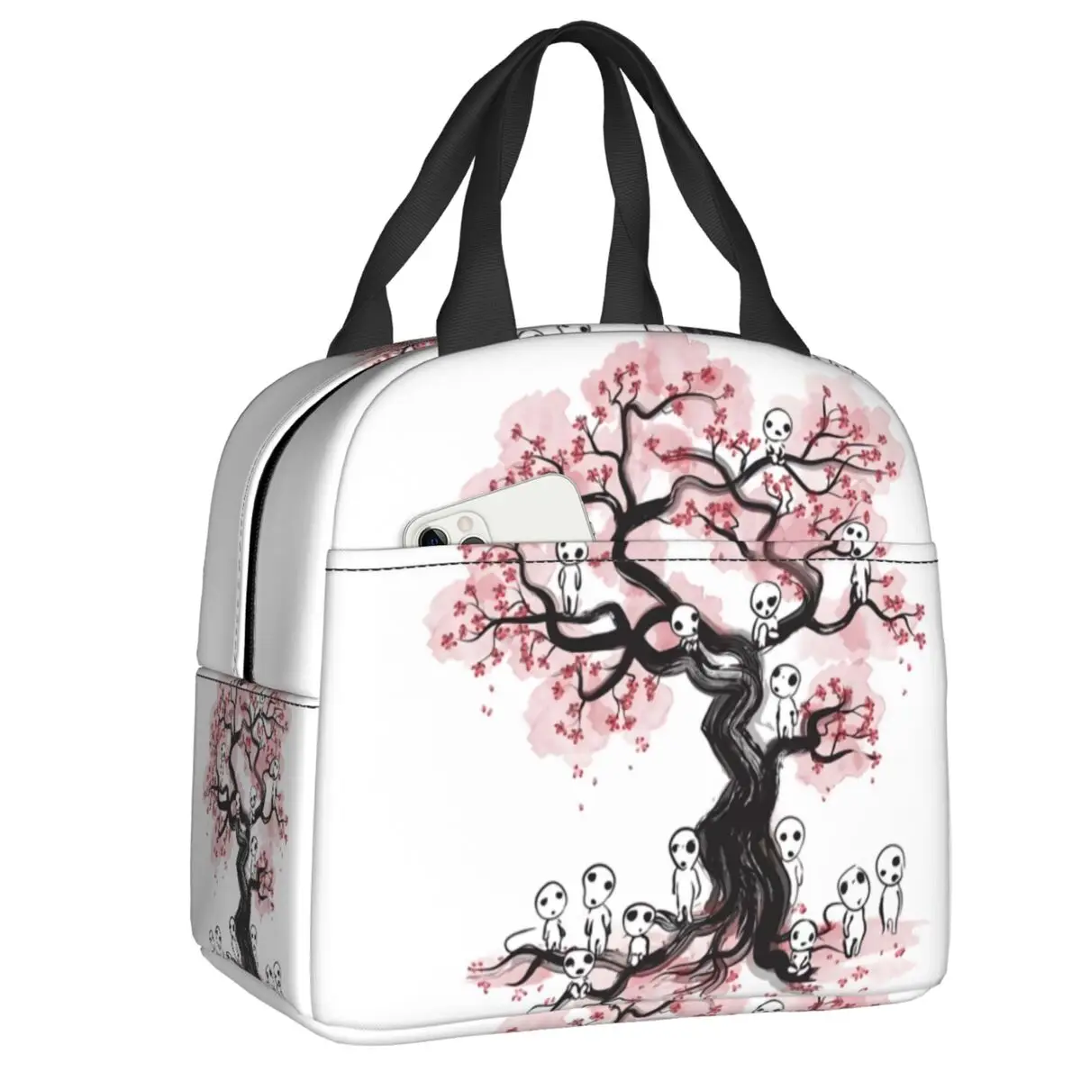 

Изолированная сумка для обеда Princess Mononoke Kodama для женщин, водонепроницаемая студийная сумка-холодильник ghiвеликолепный Ланч-бокс для пляжа, к...