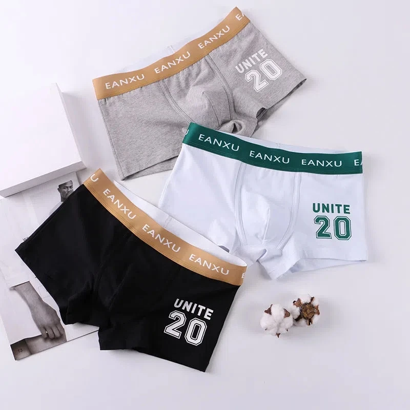 Men's Panties Comforable Underwear Man Soft Cotton Men's Boxers Breathable Unpanters Man Solid Color Beirfs Set Free Shipping