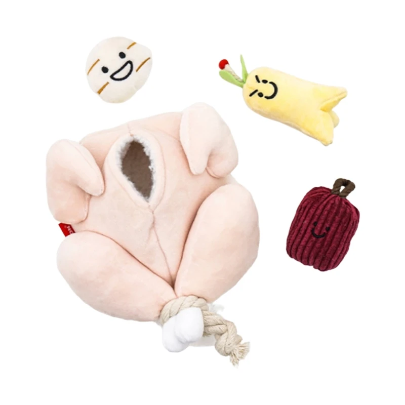 

Dog Snuffle Toy Squeak Soft Plush Hide & Seek Chew for Puppy Teething