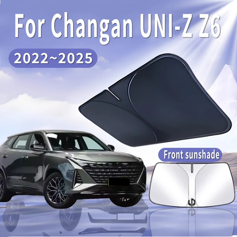 

Автомобильный солнцезащитный козырек для Changan UNI-Z Volga K40 2022 ~ 2025, солнцезащитный козырек на лобовое стекло, теплоизоляция, летнее охлаждение, автоаксессуары
