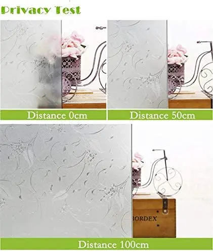 Static Cling Non-Adhesive Window Film Frosted Glass Bathroom Door Decoration Privacy Covering |
