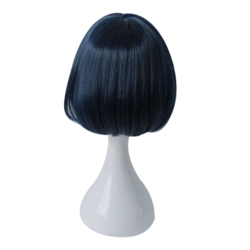 Алиса парик косплей SINoALICE Bondage Темно-синий короткий BOB синтетические волосы, термостойкие, на Хэллоуин, вечеринку, ролевые игры, карнавальные кепки.
