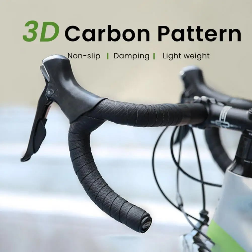 

2Pcs Bike Grip Tape Lightweight Handlebar Tape Shock Absorbing Handlebar Tape