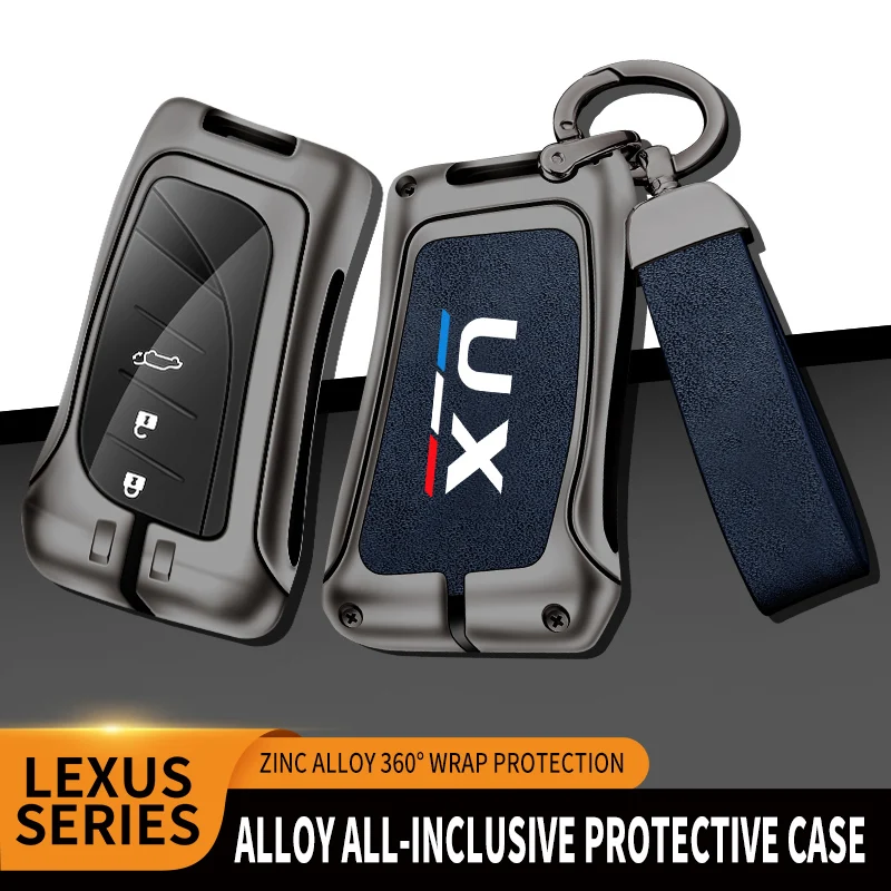 

Car TPU Zinc Alloy Key Case Bag For Lexus F SPORT UX200 UX250 UX260h Car KeyChain Car Metal Key Shell Car Decoration Accessories