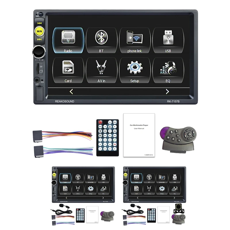 

Автомагнитола 2DIN, 7 дюймов, Bluetooth, с Carplay, Авторадио, аудио, MP5 плеер, AUX, FM, стерео, MP5 приемник