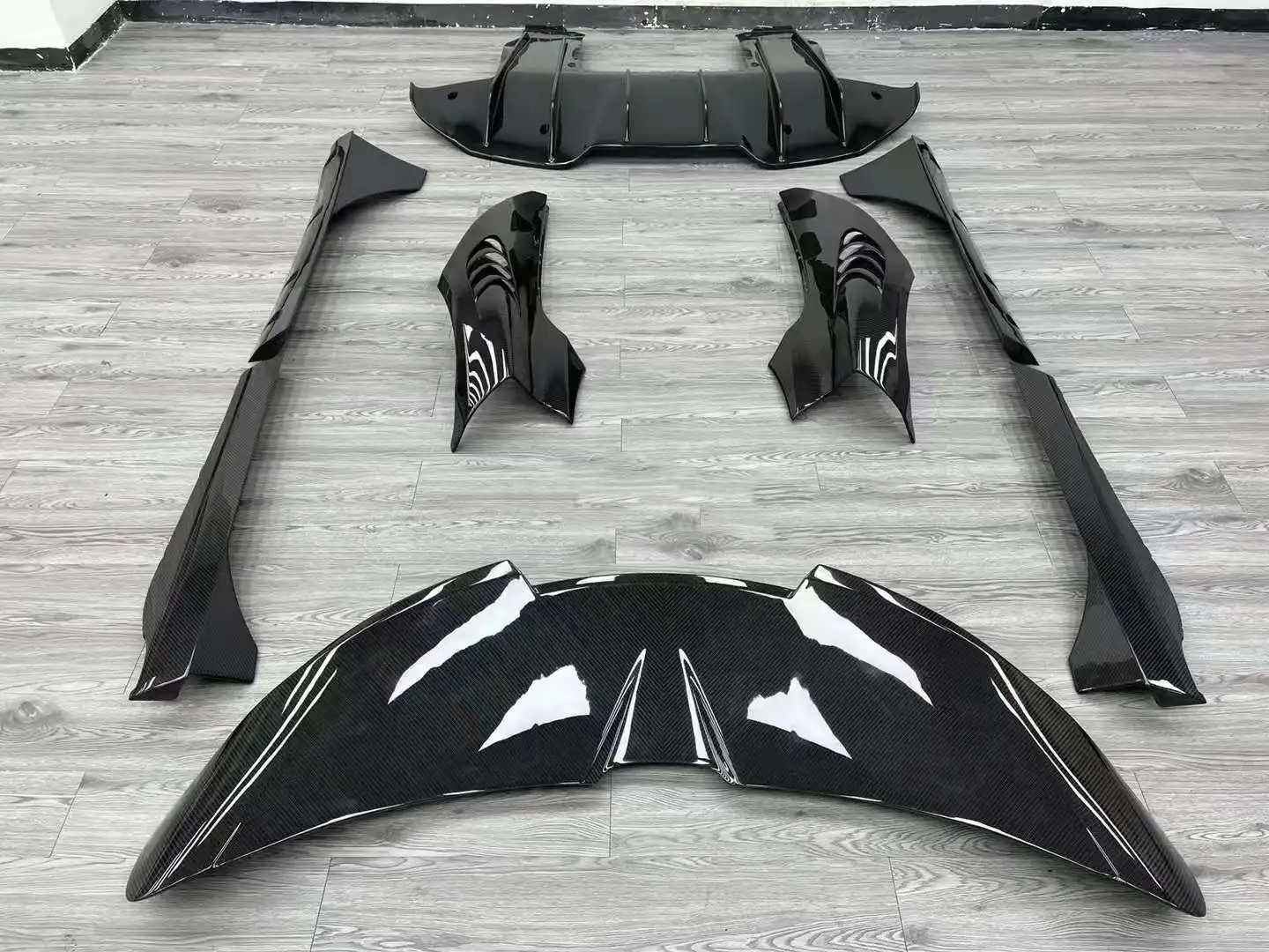 Для автомобиля McLaren 720's FLDZ в стиле 765LT передняя и задняя губная юбка из