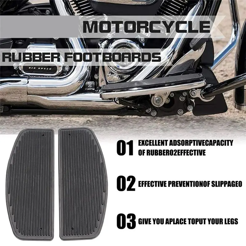 Фото Высококачественные передние подножки (футборды) для мотоциклов Harley-Davidson Touring FLHR Ultra, FLHT, Softail, FLSTN: вставки для водителя, комплекты педалей №5
