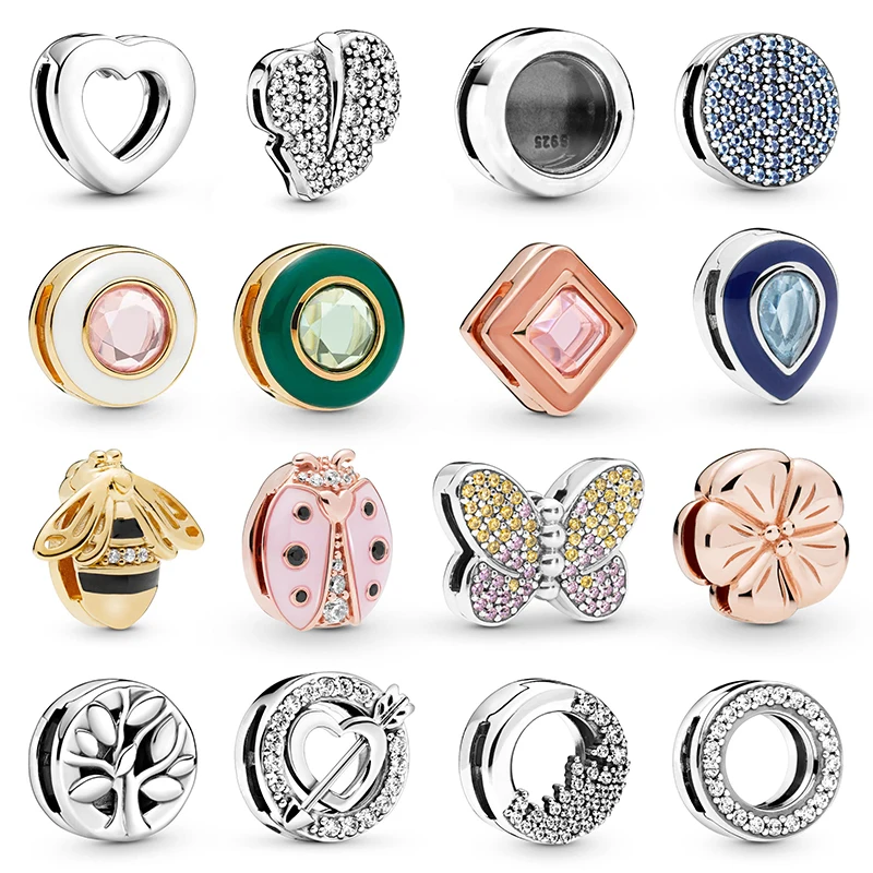 

Подлинные 100% серебряные подвески «сделай сам» подходят для женских подвесок цвета розового золота ювелирные изделия подарки