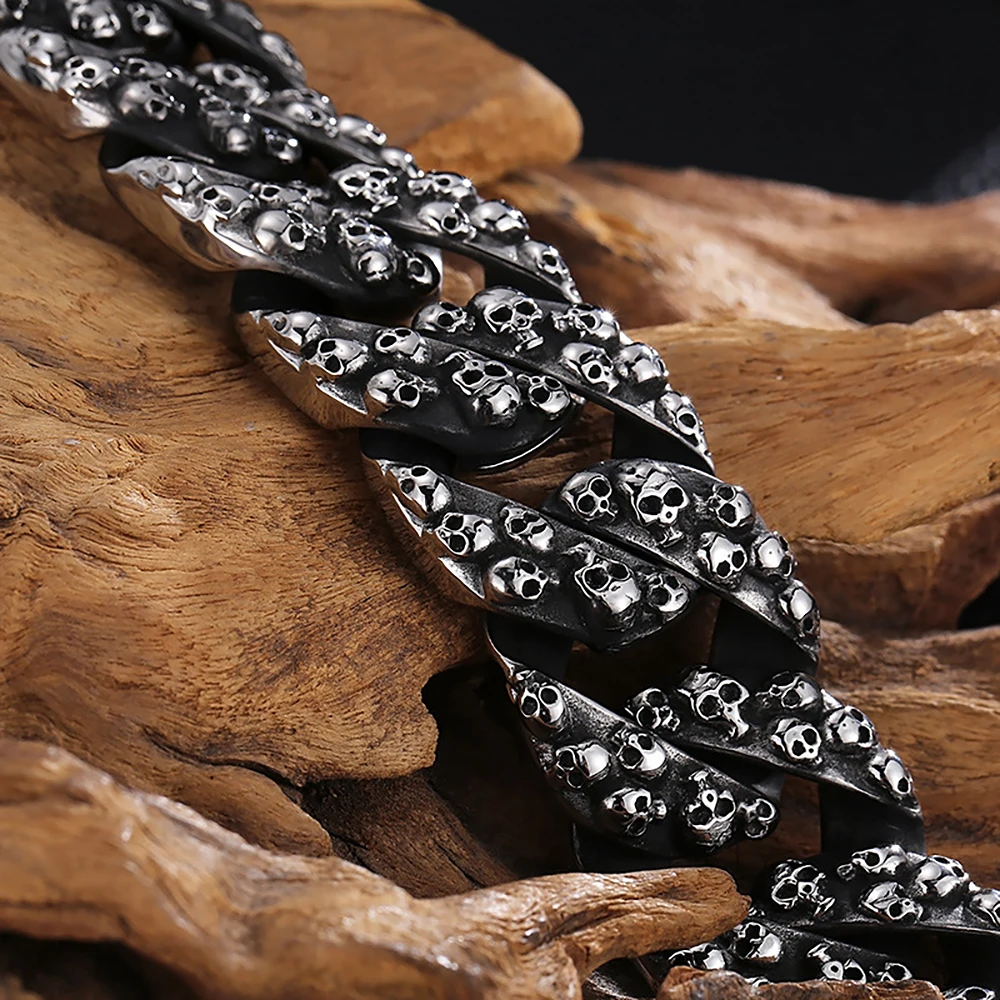 Мужской браслет из нержавеющей стали 316L в готическом стиле