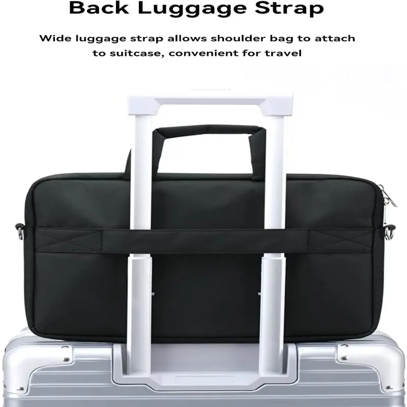 Laptop Bag for 13/14 inch M1 M2 MacBook Air/Pro Notebook Messenger Briefcase Laptop Sleeve Case Carry Bag with Strap