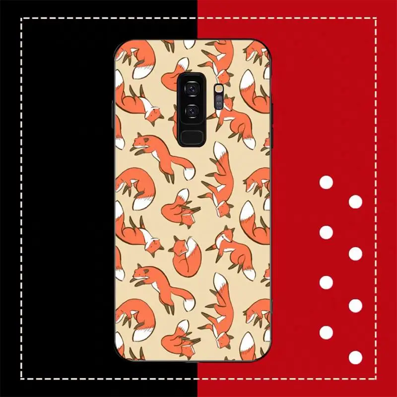 Fox Bling Cute Phone Case for Samsung S20 lite S21 S10 S9 plus for Redmi Note8 9pro for Huawei Y6 cover
