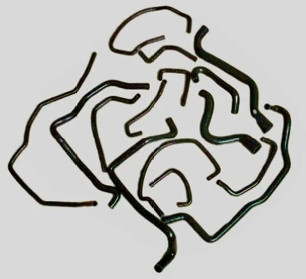 Черный силиконовый шланг охлаждающей жидкости радиатора для 1985-1991 RENAULT 5GT R5 TURBO 1985