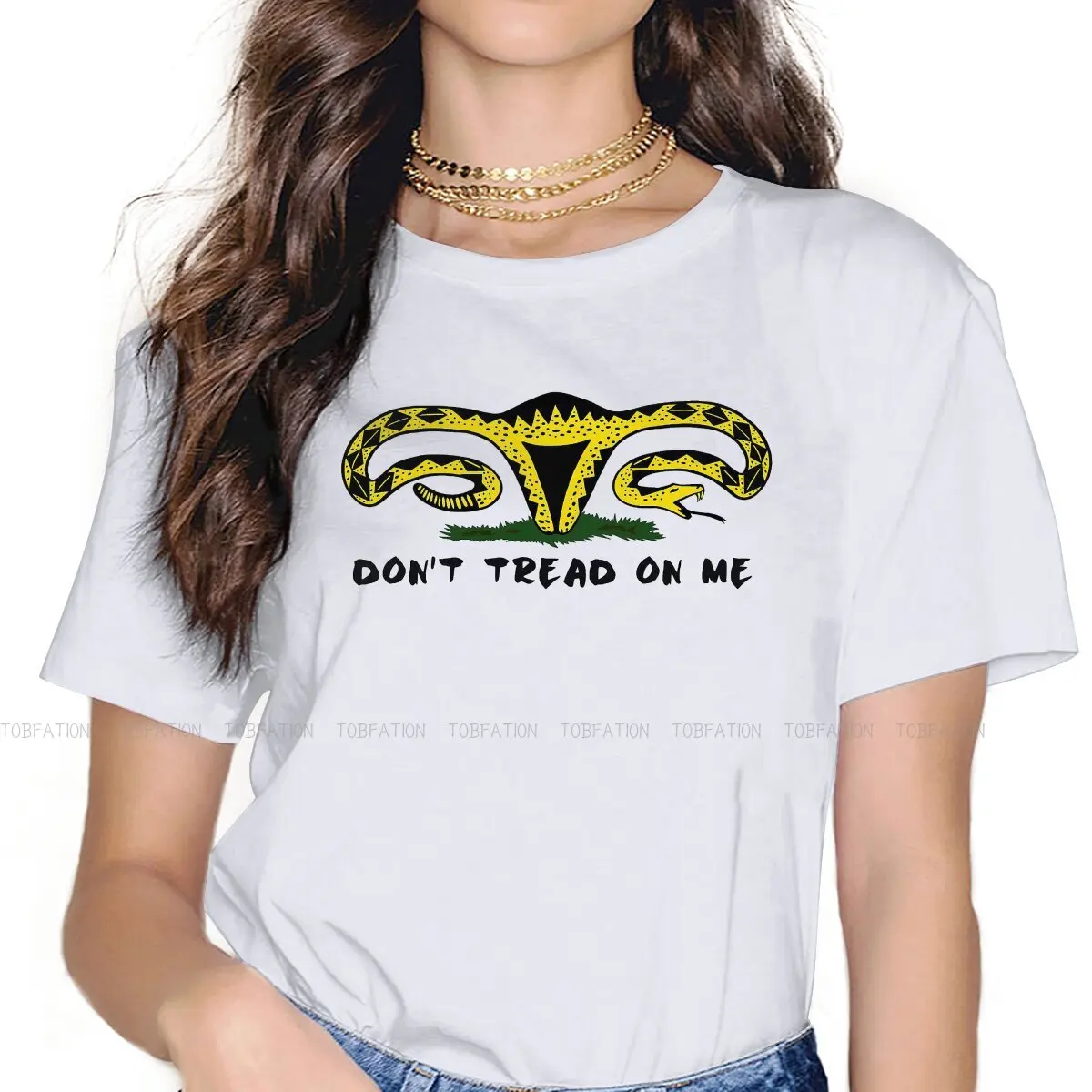 

Don't Tread On Me Anti Trump Harajuku TShirt Abortion Rights Pro Choice Creative Comfortable T Shirt Girl Tee Special