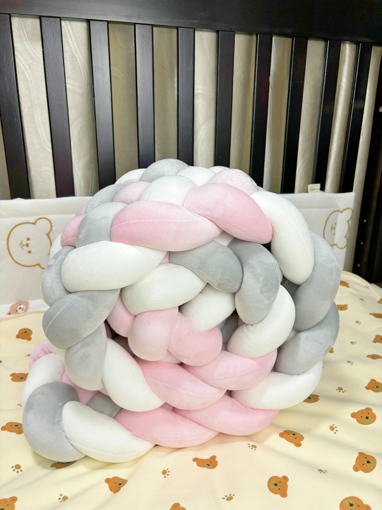 Длинная плетеная Подушка 2 м 3 детская мягкая подушка-бампер ручной работы с 6