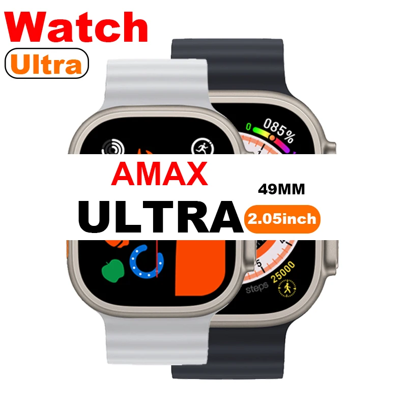 

Смарт-часы AMAX Ultra мужские, 49 мм, Bluetooth, напоминание о звонках