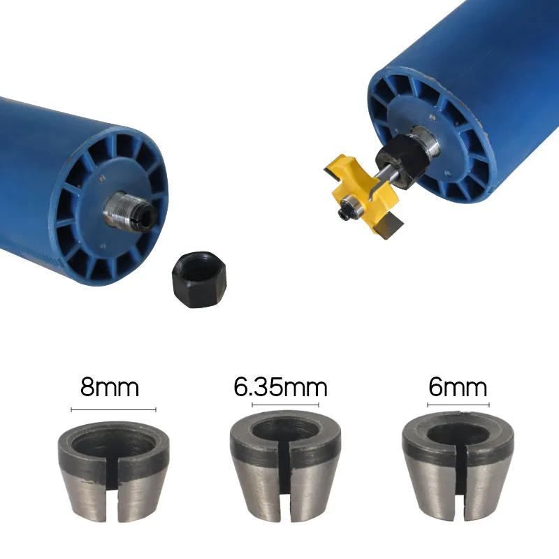 

3pcs High Precision Adapter Collet Replacement Engraving Trimming Machine Chucks Trimmer Router Bit Accessories Tool
