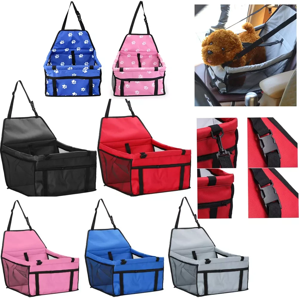 

2023New Pet Dog Carrier Car Seat Cover Pad Carry House Cat Puppy Bag Car Travel Folding Hammock Waterproof Dog Bag Basket Pet Ca