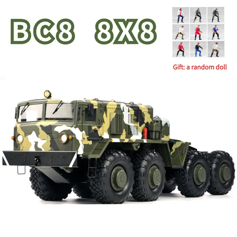 

Радиоуправляемый металлический Багги 8X8, полный привод колеса, подъемный автомобиль со звуком и детской системой, CROSSRC BC8, Тяговая платформа, Игрушечная модель прицепа