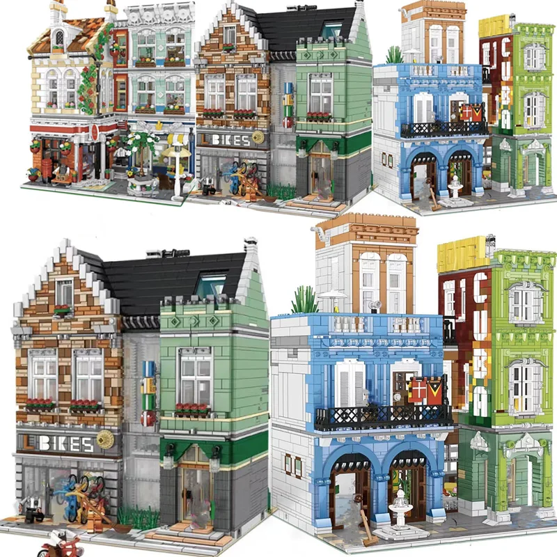 

Compatible Creative Expert Street View Cuba Hotel Model Modular House Moc Mini Building Kit Blocks Bricks Emporium Minerals Shop