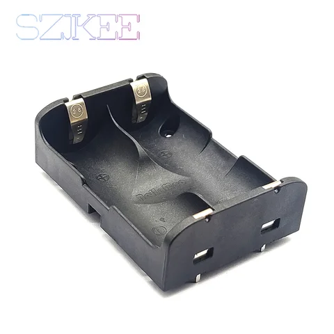 Держатель батареи 26650 со штифтами Печатная плата Перфорированный штифт Батарейный ящик 26650 Чехол для батареи 26650 Коробка для хранения с штифтом 1/2 слота