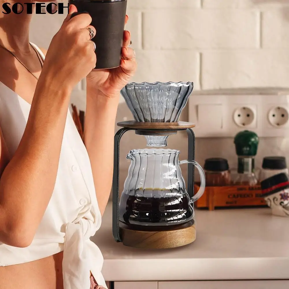 Подставка для капельницы кофе набор кофеварки со стеклянной капельницей