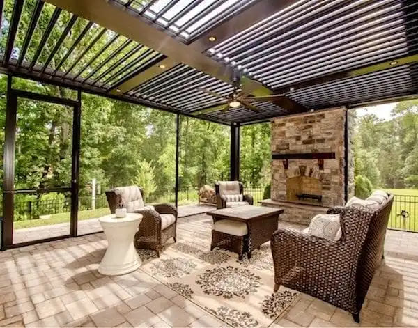 

Garden Shading Products Most Popular Outdoor Shading Products Pergola Windproof Uv-protection Pure Aluminum Alloy Zip Screen