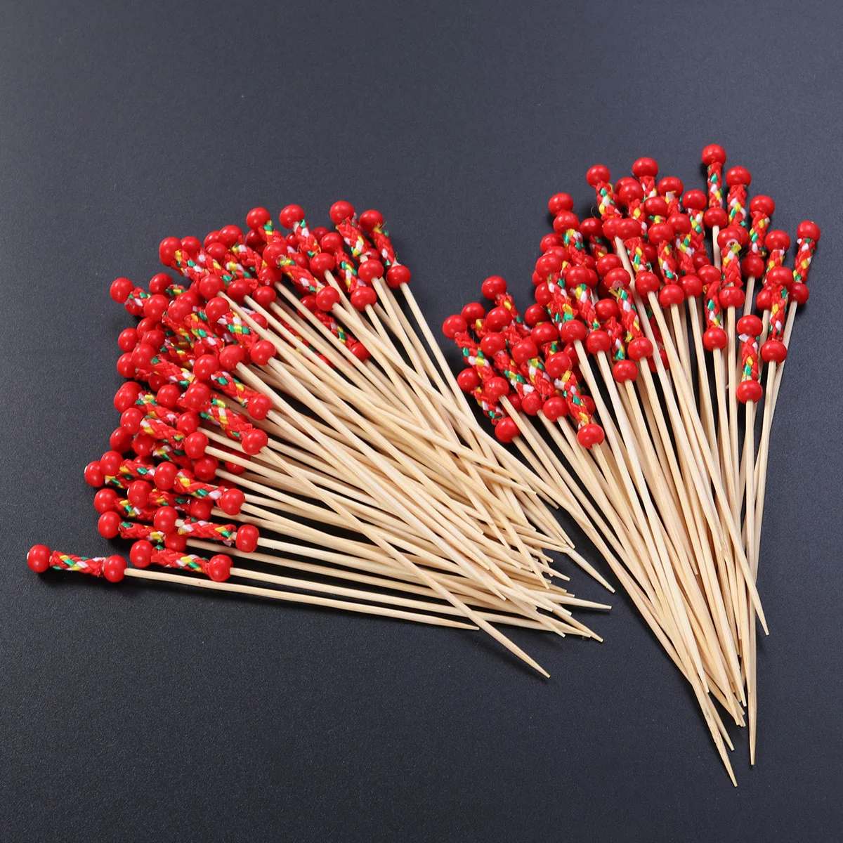 

Picks Cocktail Forsticks Appetizers Drinks Wooden Fruit Appetizerand Parties Toothpicks Decorations Set Bento Kids Party Cupcake