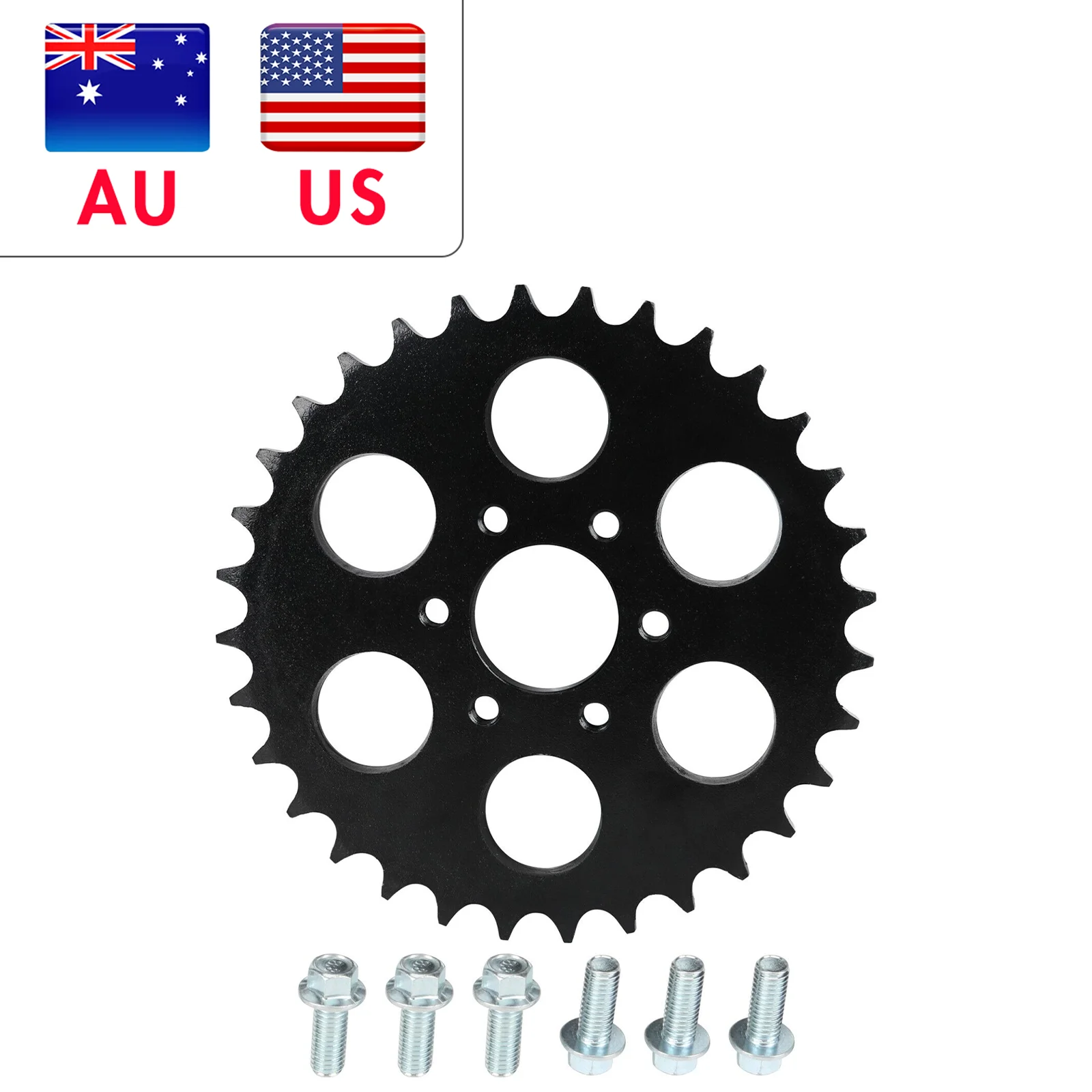 

530 32T Rear Chain Sprocket For Go Kart 150cc 200cc 250c GY6 ATV Quad Bike Buggy