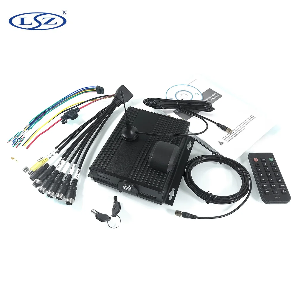 

LSZ source factory 4g gps mdvr positioning + remote video surveillance host semi-trailer / sanitation truck /muck car pal / ntsc