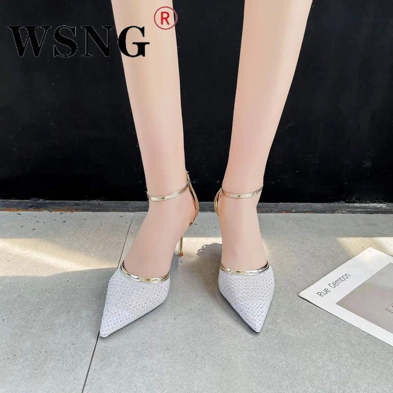 

New Fashion Sexy Elegant Ladies High Heel Sandals Ladies Thin High Heels Party Sandals Spring Summer Pumps Zapatos Para Mujer