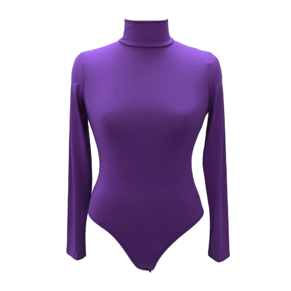 Женское корректирующее боди с высоким воротником