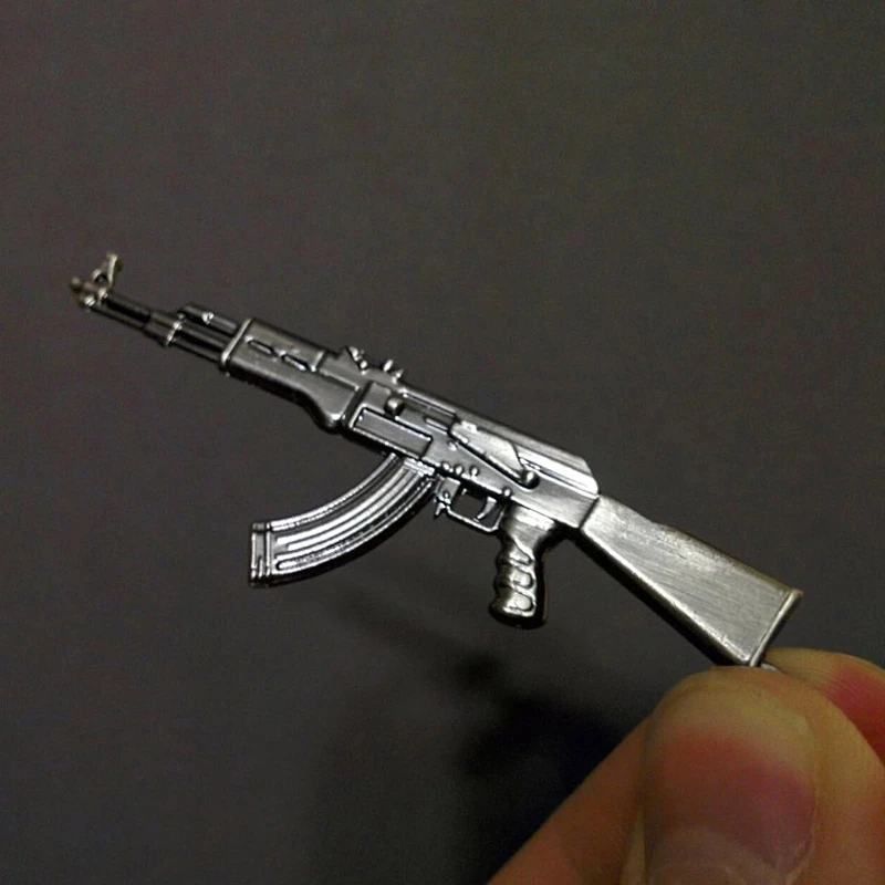 

Металлический брелок для ключей CS GO AK47 M16 для мужчин, Ювелирное Украшение для винтовки, праздничный подарок
