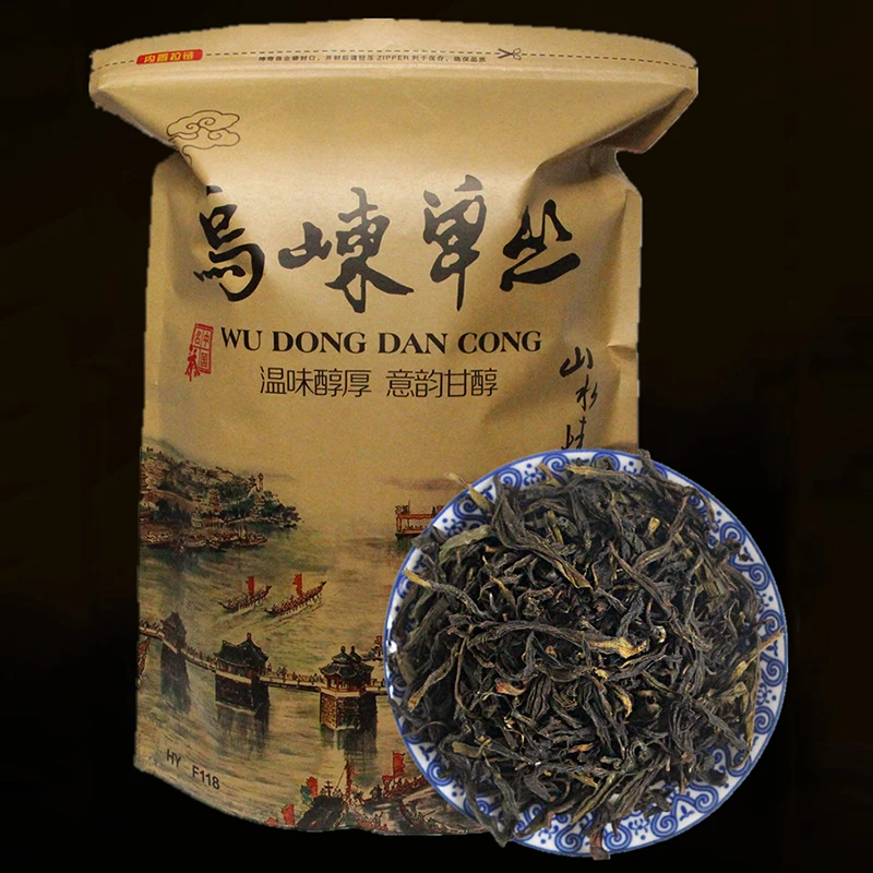 

Fenghuang Гора чаочжоу удун лаозонгданго чай с листьями дауу супер Улун чай ароматный большой пакет 500 г чайный горшок