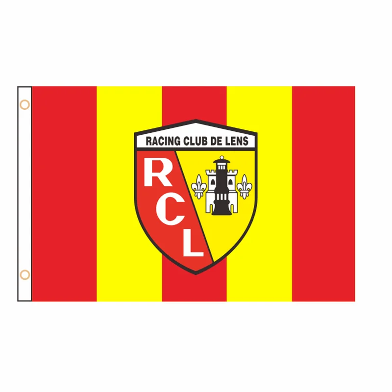 

Custom Banner FC Racing Club De Lens Flag RC Lens Banner 2ft*3ft 3ft*5ft Car Decoration Home Gift Party Indoor Outdoor QZ-009