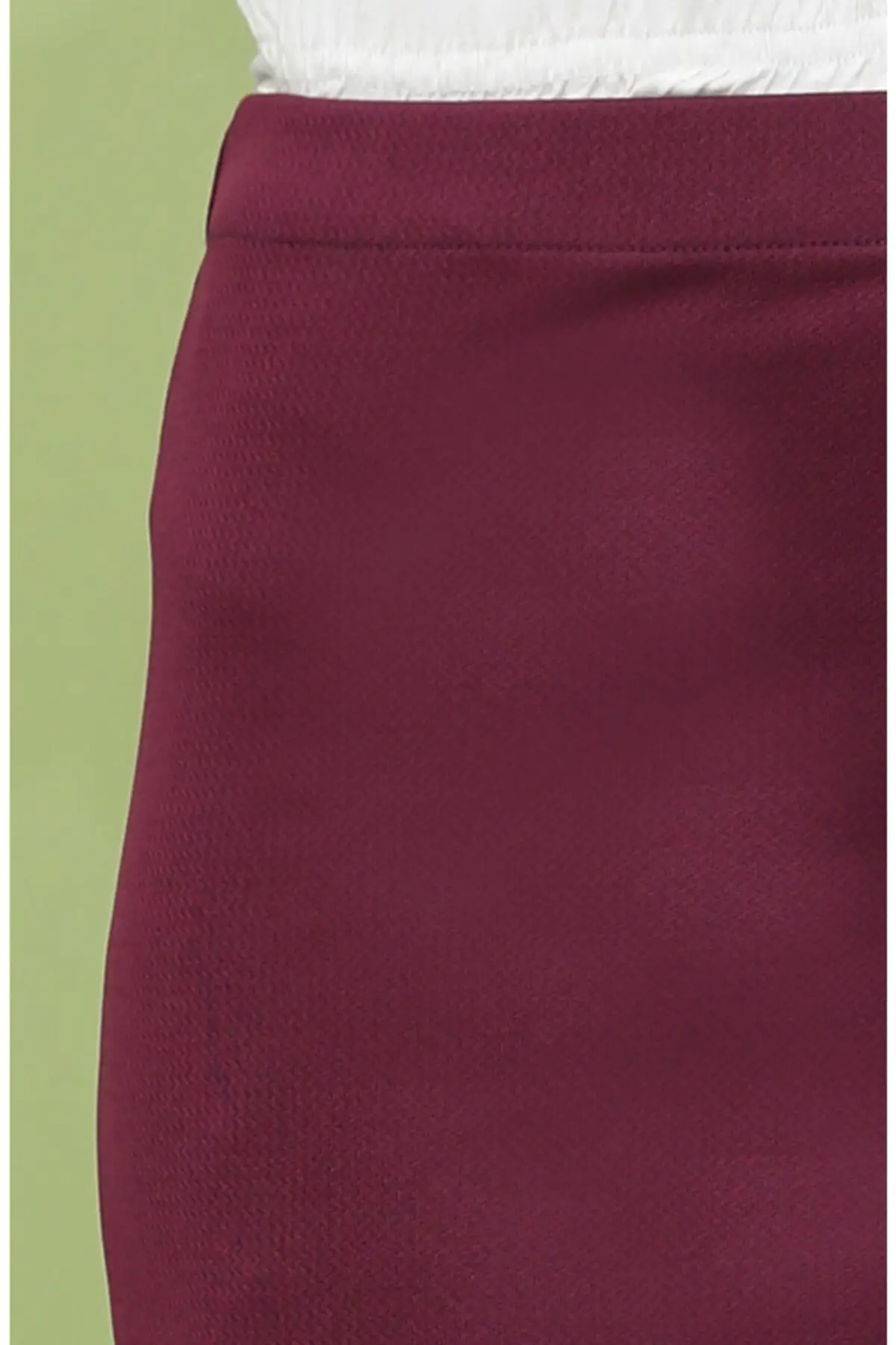 

Women's Pencil Skirt Plum Lycra Women Muslim Clothing Skirt