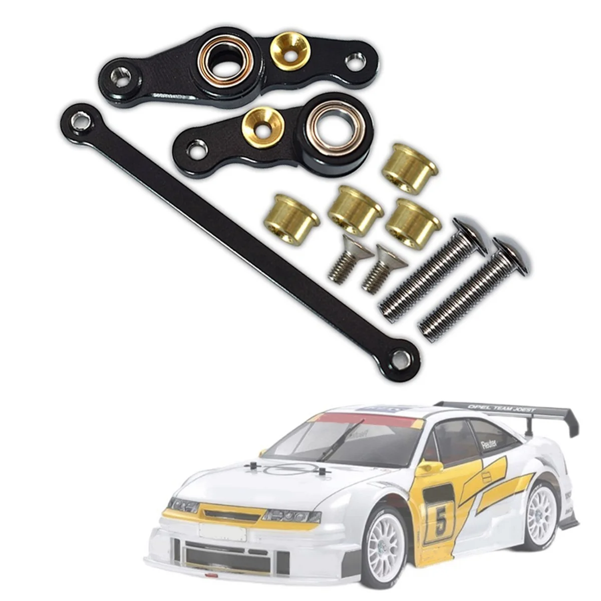 Металлические компоненты рулевого управления рулевой механизм в сборе для Tamiya