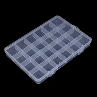 24 grid fixed empty box storage box jewelry storage container technology portable storage box storage cleaning tools